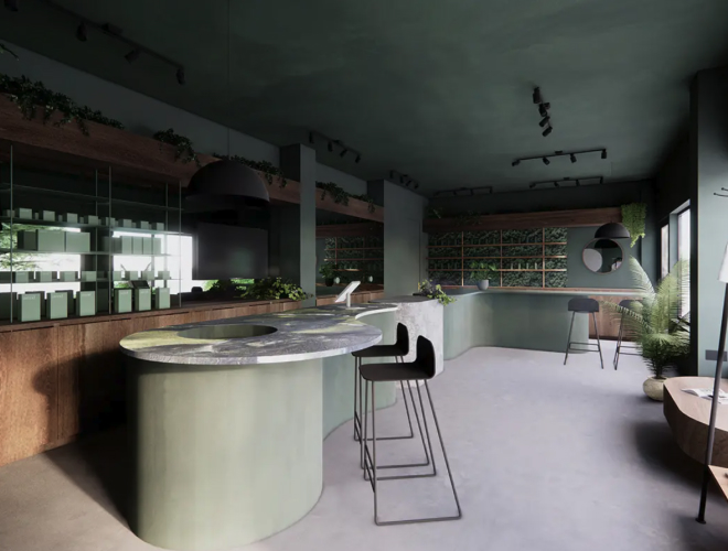 Interior space of a dispensary